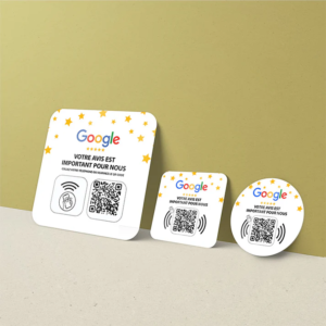 Plaque NFC & Qr Code Google Avis