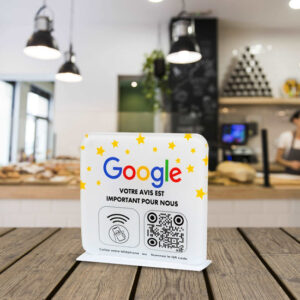 Présentoir NFC et QR Code